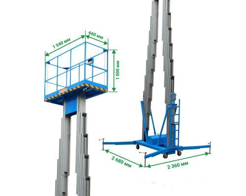 Двухмачтовый подъемник PROLIFT GTWY12-200 AC